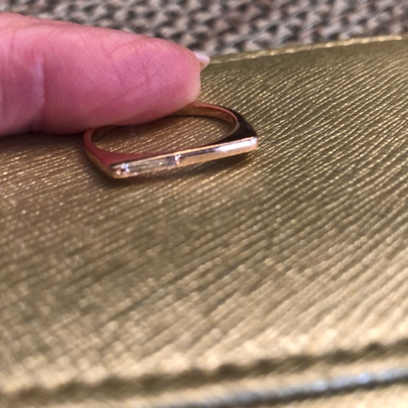 Alexa Leigh Diamond Baguette Eugene Ring 14k - Picture 5 of 6